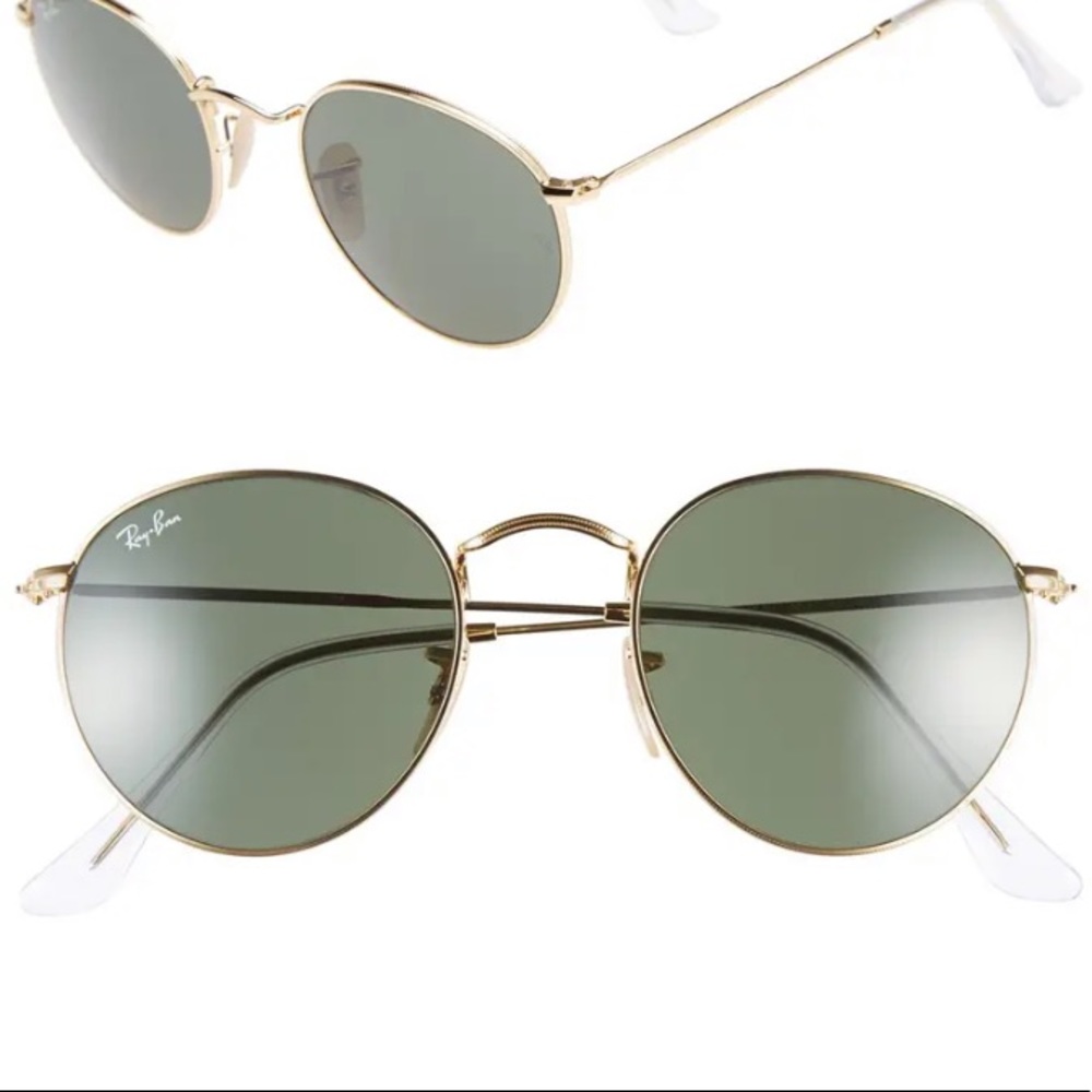 Round Gold Metal Ray-Bans